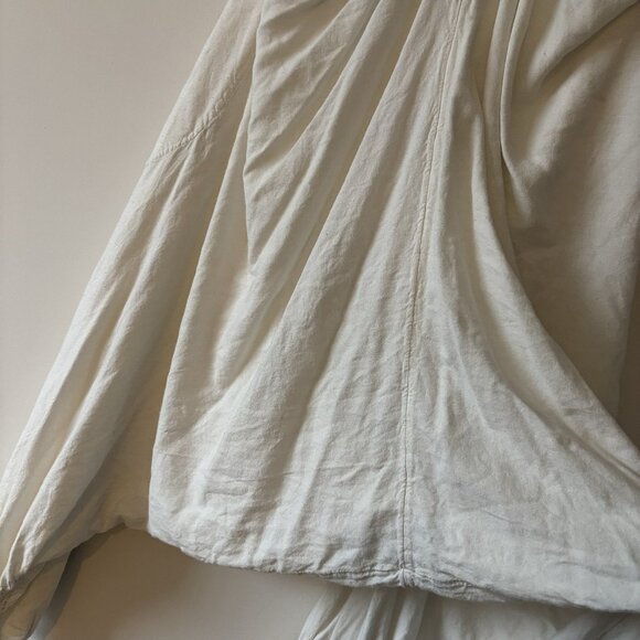 Free People Harem Pants Jumpsuit Playsuit Womens M Ivory Boho Hippie Lagenlook - Picture 13 of 16